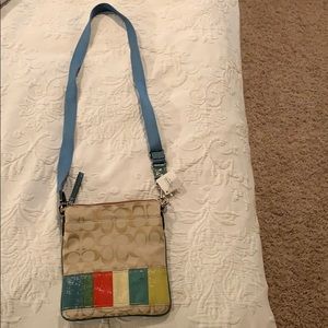 Coach signature crossbody bag
